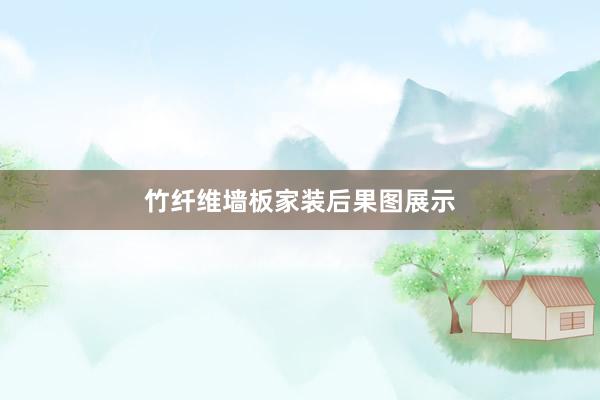 竹纤维墙板家装后果图展示